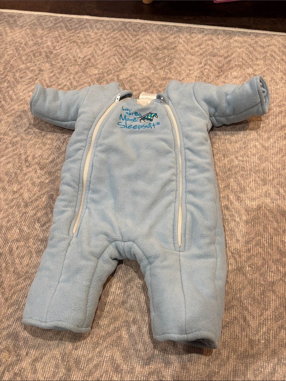 Light Blue Magic Sleepsuit Fleece Sleep Sack for Kids